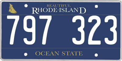 RI license plate 797323