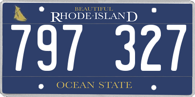 RI license plate 797327