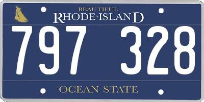 RI license plate 797328