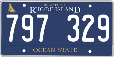 RI license plate 797329