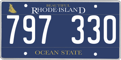 RI license plate 797330