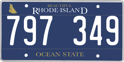 RI license plate 797349