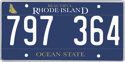 RI license plate 797364