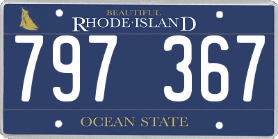 RI license plate 797367
