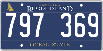 RI license plate 797369