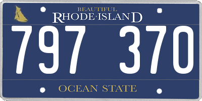 RI license plate 797370