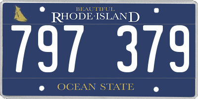 RI license plate 797379