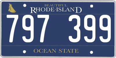 RI license plate 797399