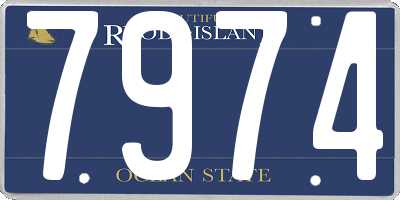 RI license plate 7974
