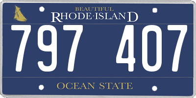 RI license plate 797407