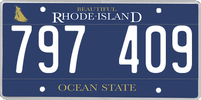 RI license plate 797409