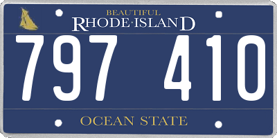 RI license plate 797410
