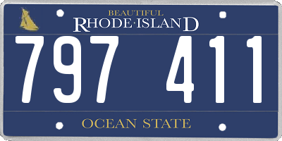 RI license plate 797411