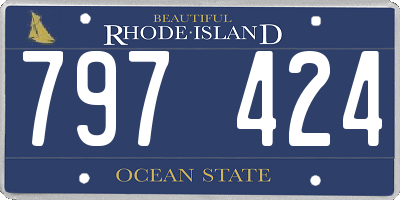 RI license plate 797424