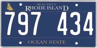 RI license plate 797434