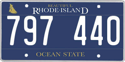 RI license plate 797440