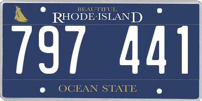 RI license plate 797441