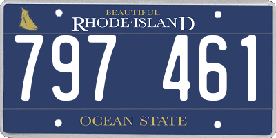RI license plate 797461