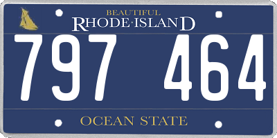 RI license plate 797464