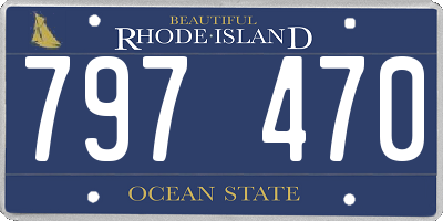 RI license plate 797470