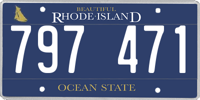 RI license plate 797471