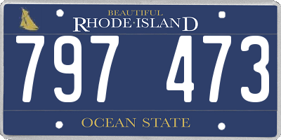 RI license plate 797473