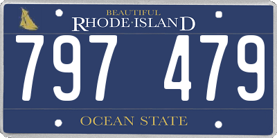 RI license plate 797479