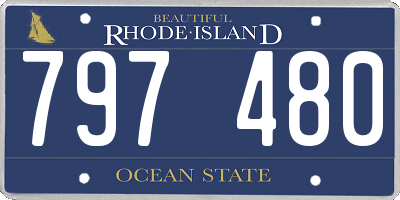 RI license plate 797480