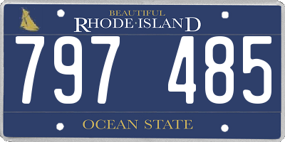 RI license plate 797485