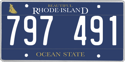 RI license plate 797491
