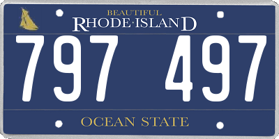 RI license plate 797497