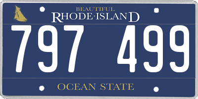 RI license plate 797499