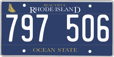 RI license plate 797506