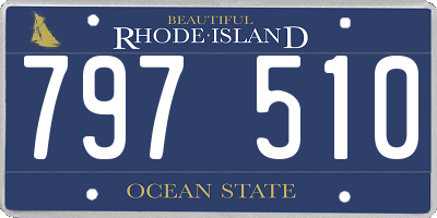 RI license plate 797510