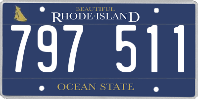 RI license plate 797511