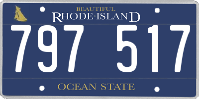 RI license plate 797517