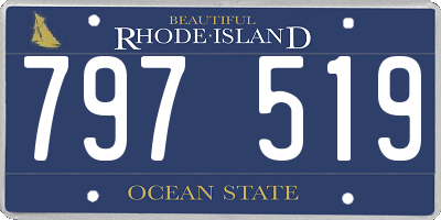 RI license plate 797519