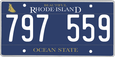 RI license plate 797559