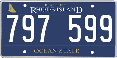 RI license plate 797599
