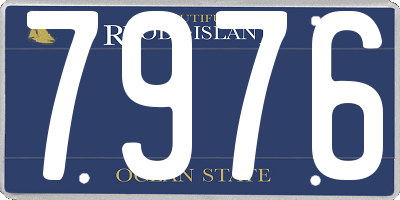 RI license plate 7976