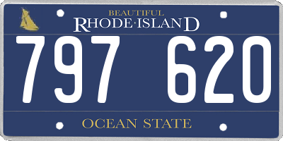 RI license plate 797620