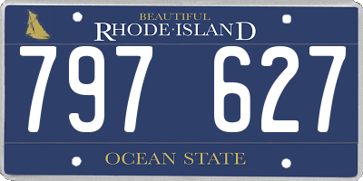 RI license plate 797627