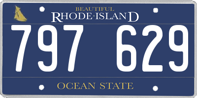 RI license plate 797629