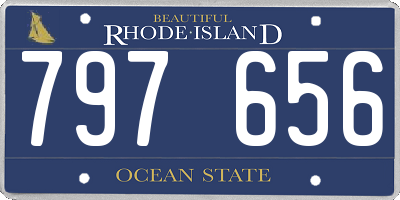 RI license plate 797656