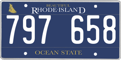 RI license plate 797658
