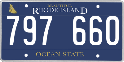 RI license plate 797660