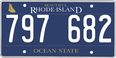 RI license plate 797682