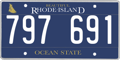 RI license plate 797691