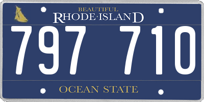 RI license plate 797710