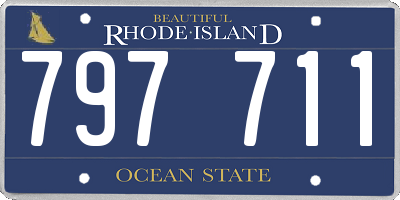RI license plate 797711